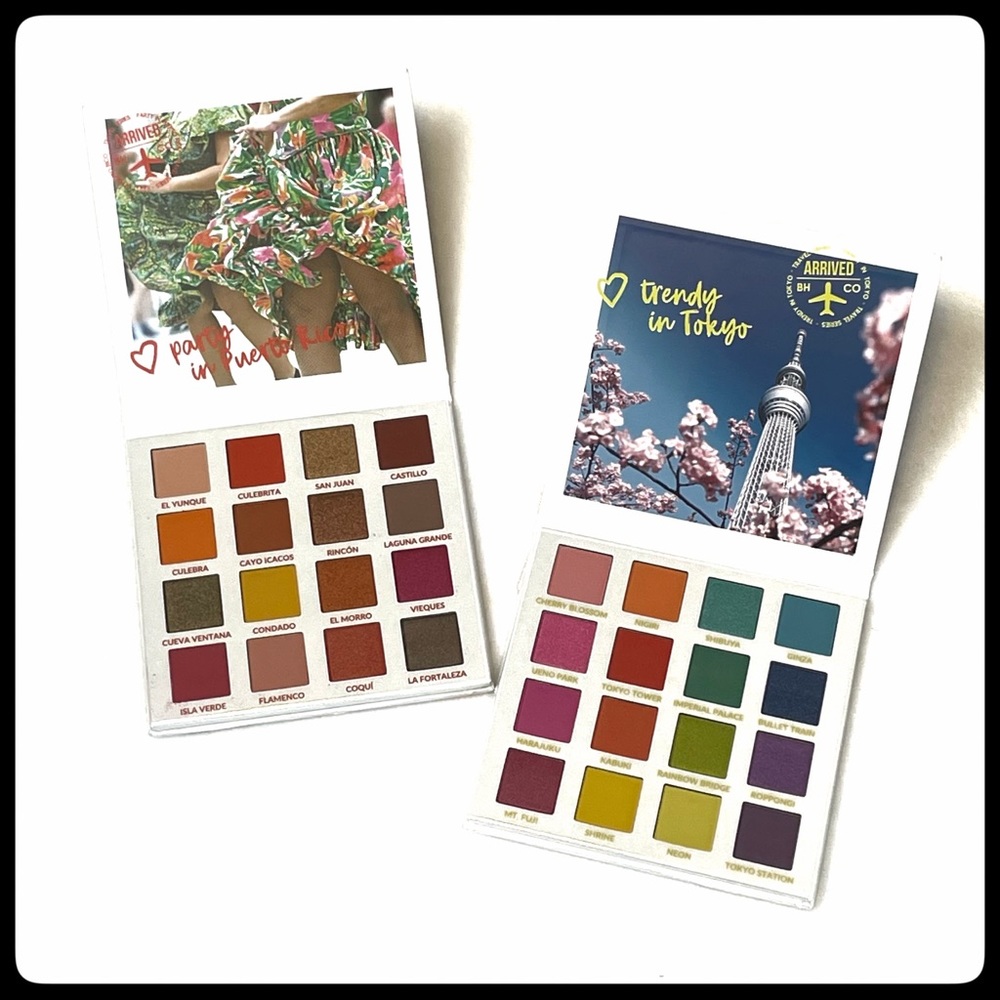 NIB set of 2 eyeshadow palettes by bh cosmetics